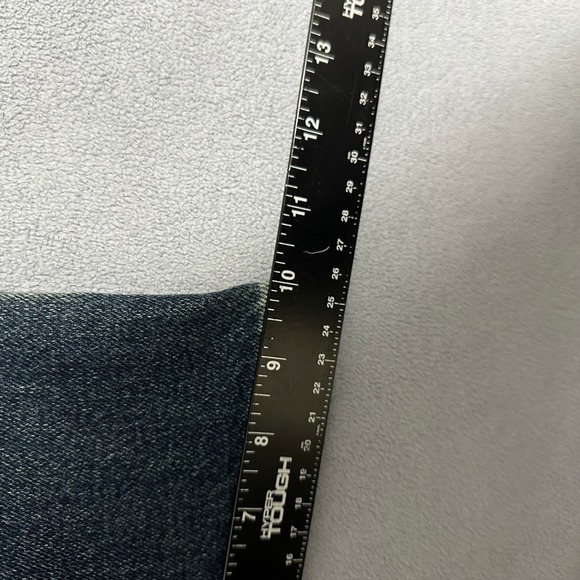 Hollister High-Rise Flare Leg Jeans Embroidered Dark Wash Blue Size W24 L32 - Picture 6 of 12